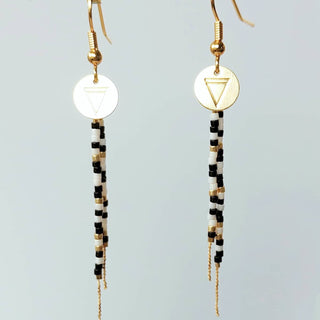 Lovarth - Boucles d'oreilles Morse - Noir et Blanc