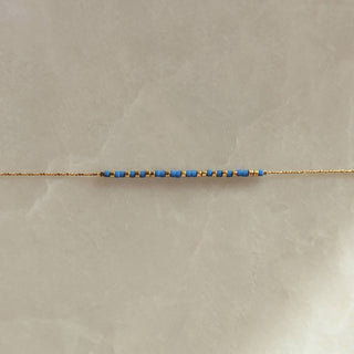 Lovarth - Bracelet Morse Love - Doré Bleu Klein