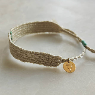 Lovarth - Bracelet loom - doré et turquoise