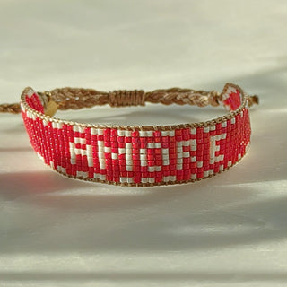 Lovarth - Bracelet Amore - tissé rouge
